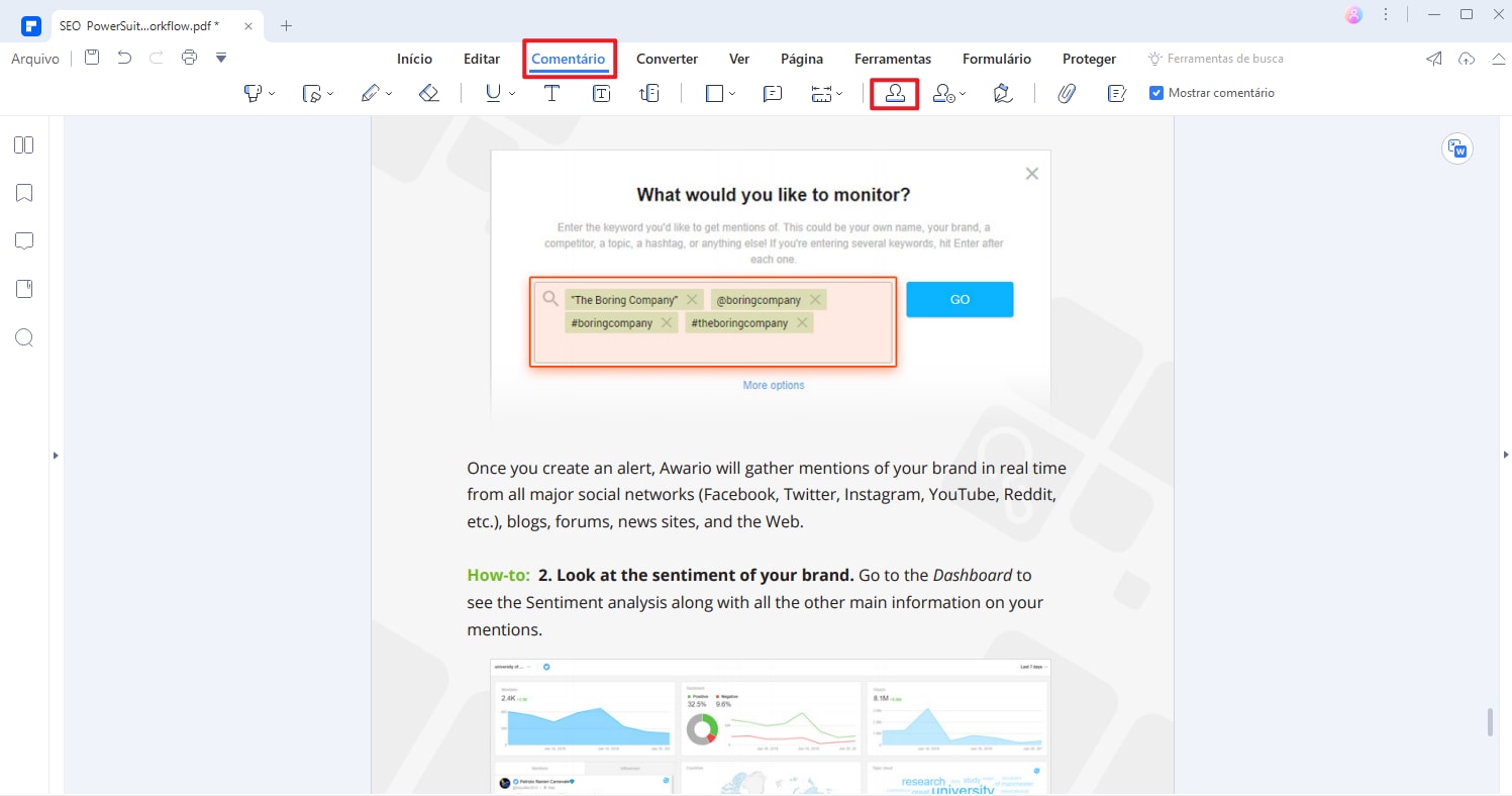 como criar um carimbo de assinatura de pdf