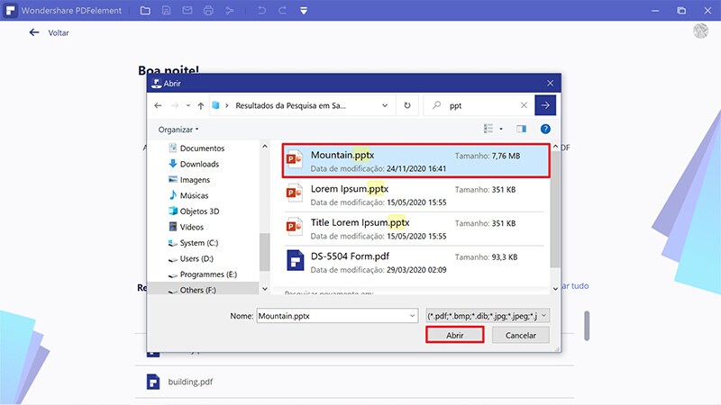 convertendo ppt para pdf
